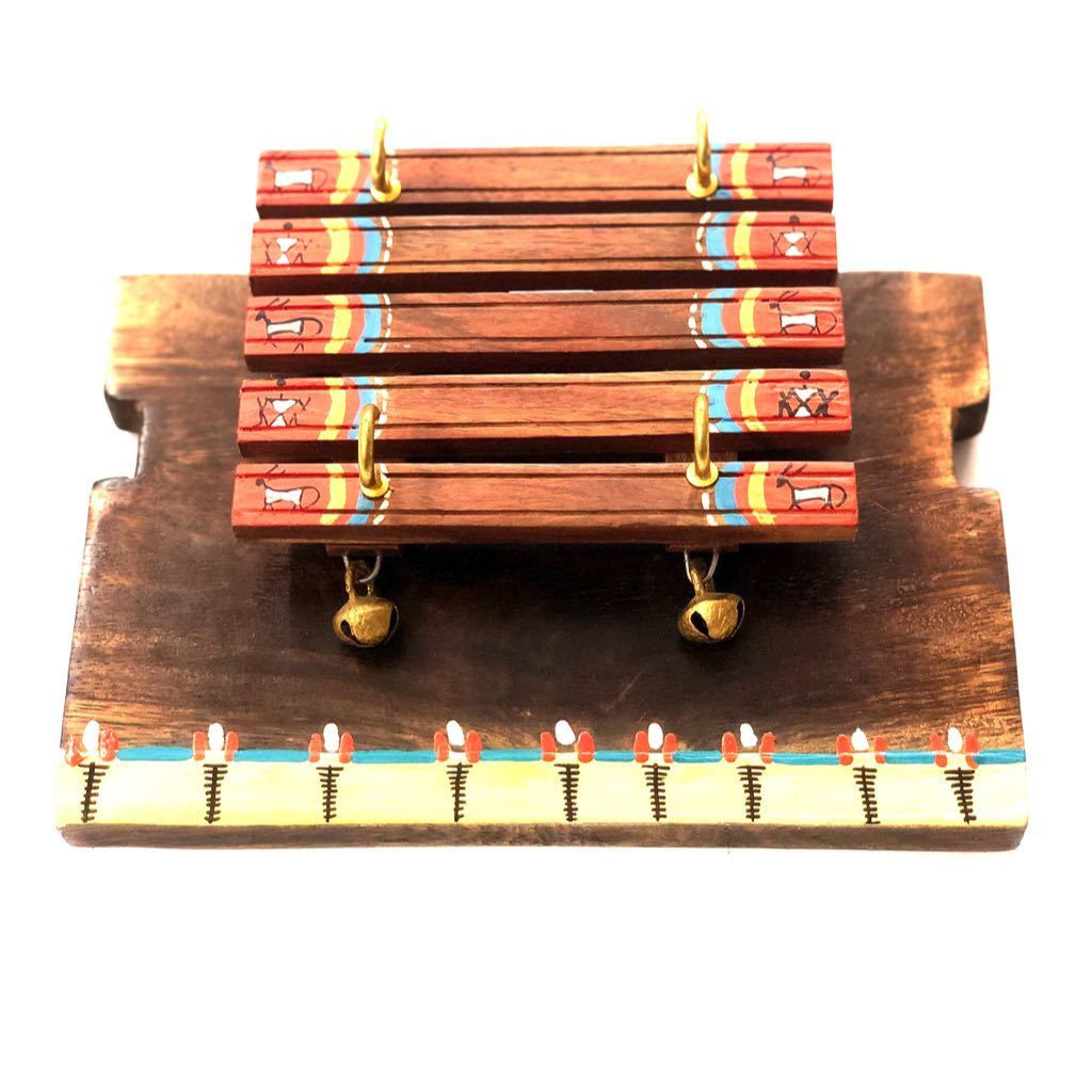 Miniature Hand Painted With Ankle Bells Key Holder Wall Utility From Tamrapatra