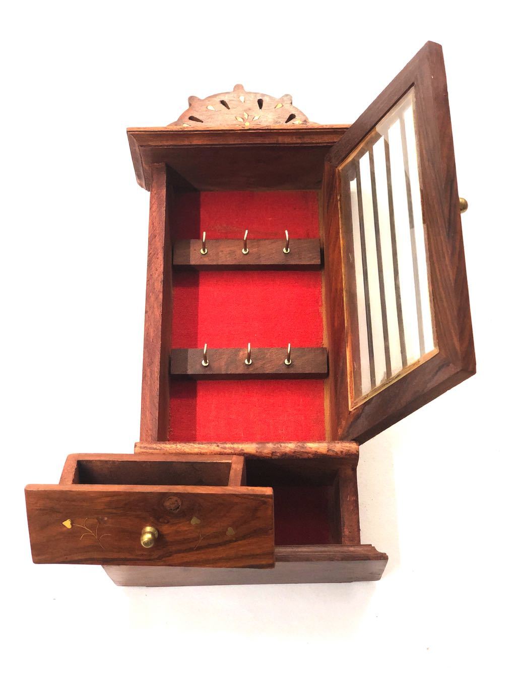 Grill Open Door Key Holder With A Little Storage Box Bottom Tamrapatra