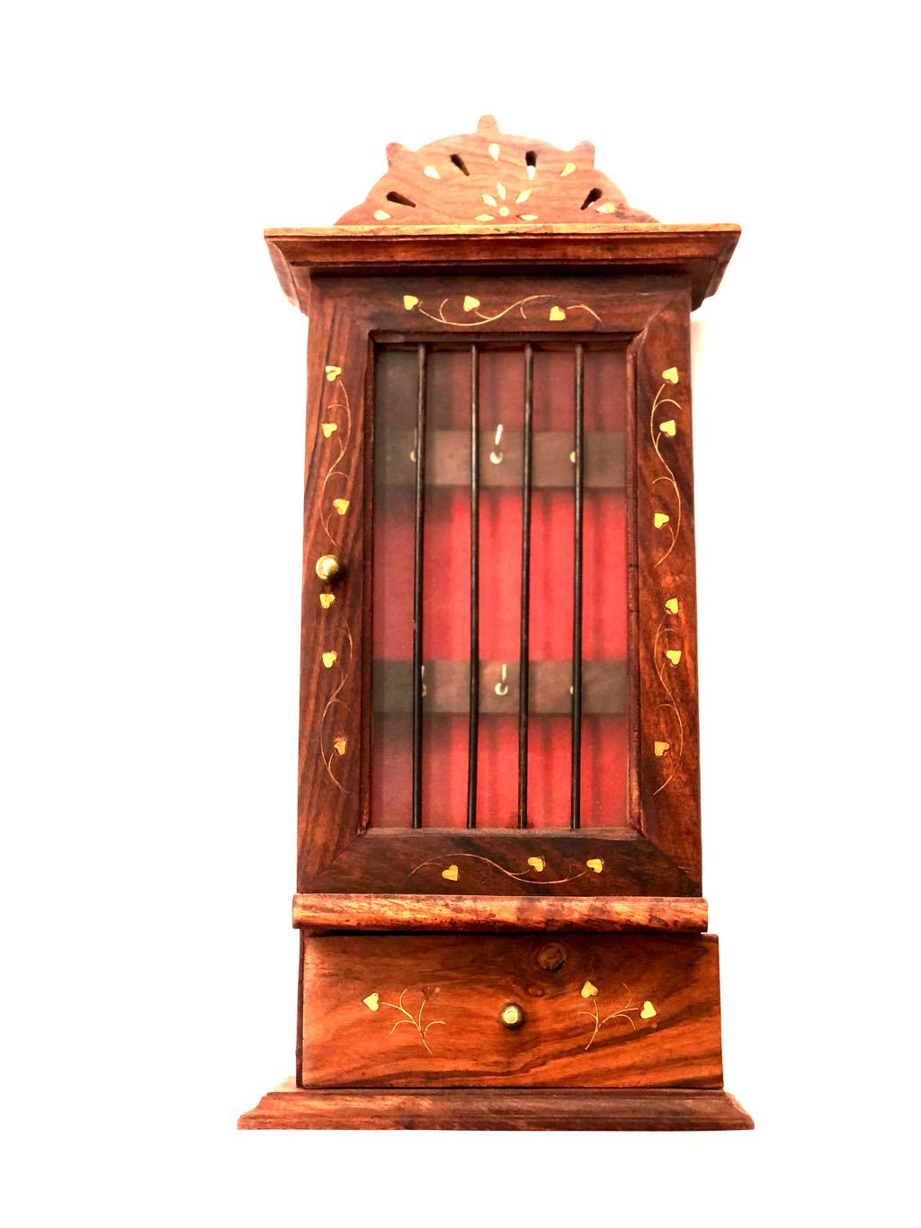 Grill Open Door Key Holder With A Little Storage Box Bottom Tamrapatra