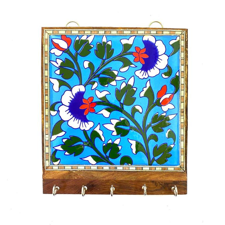 Key Holders In Various Blue Pottery Designs Utility Gifting's Décor By Tamrapatra