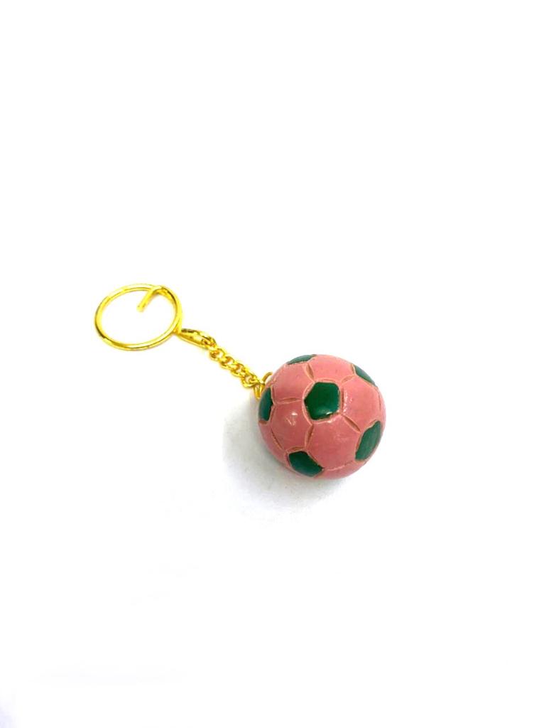 Football Multicolor Keychains Artwork Gifting's Hand Painted New By Tamrapatra