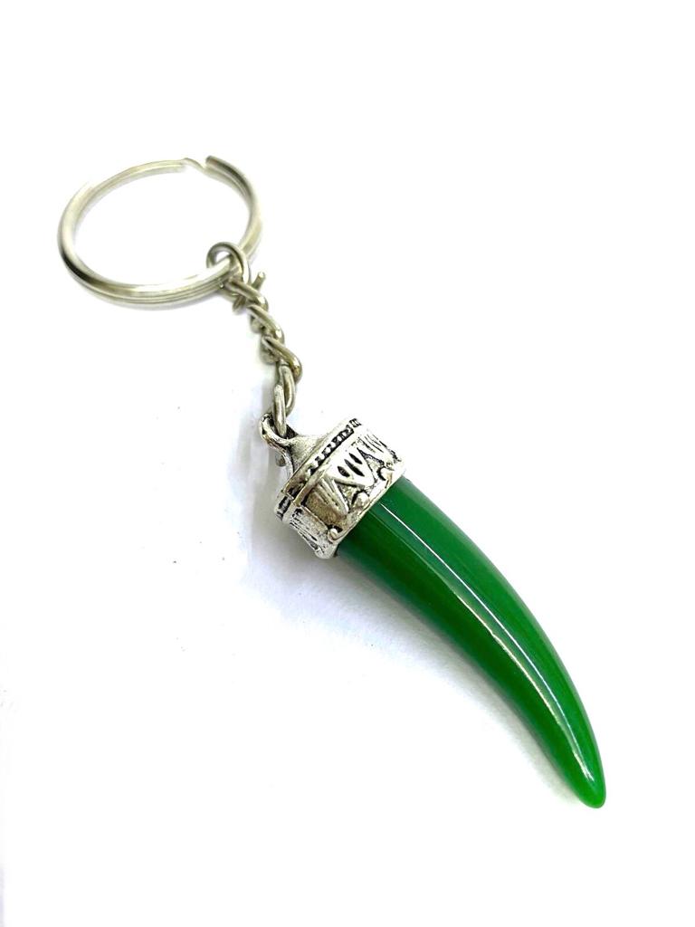 Designer Mix Keychains Gifts Horn Tooth Style In Various Shades By Tamrapatra