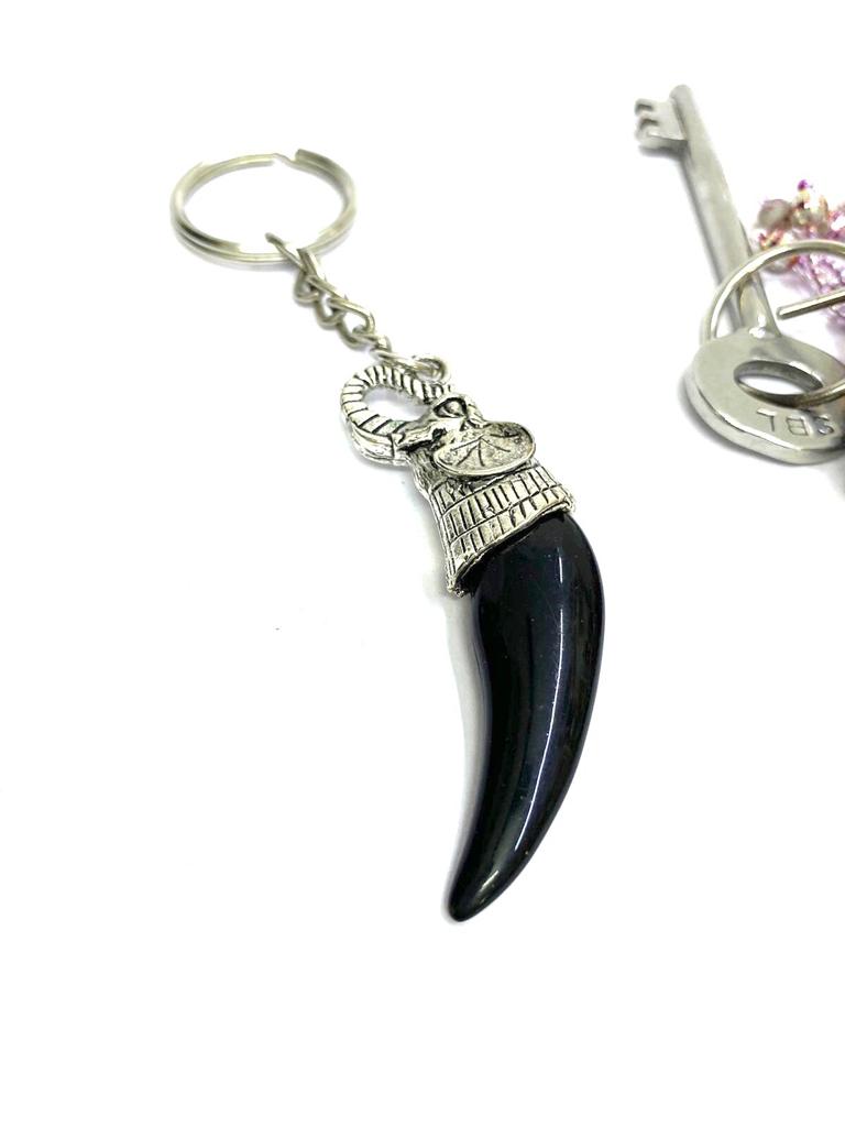 Designer Mix Keychains Gifts Horn Tooth Style In Various Shades By Tamrapatra