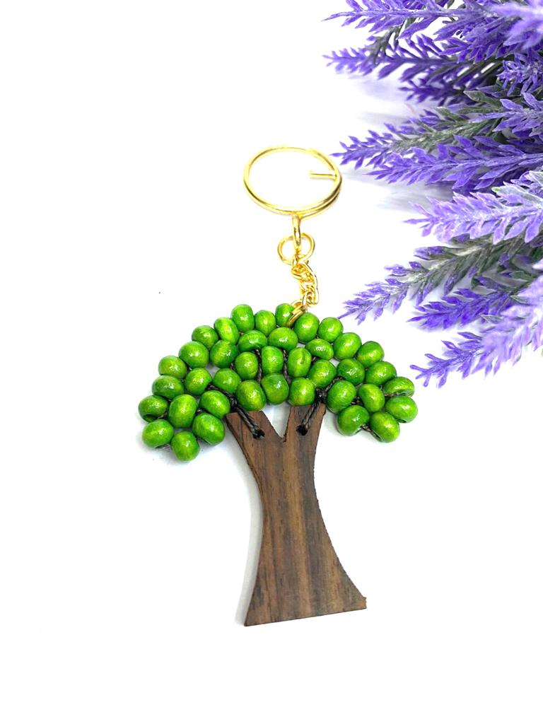 Tree Wooden Keychains Exclusive Crafts Exciting Shades Collection Tamrapatra
