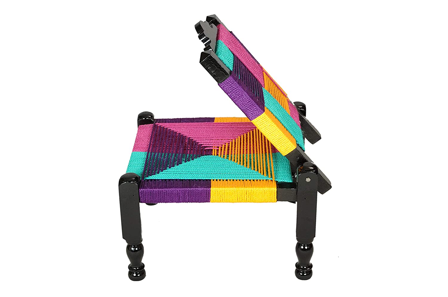 Khatli Bajot Stool Traditional Sitting Multicolor Collection Of Furniture Tamrapatra