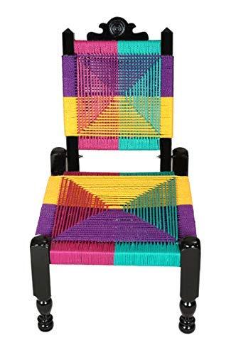 Khatli Bajot Stool Traditional Sitting Multicolor Collection Of Furniture Tamrapatra