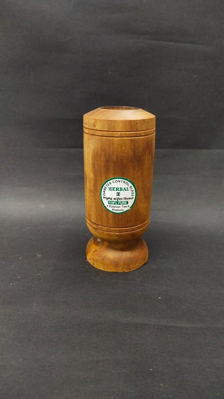 De-Tox Herbal Wooden Glasses Controls Diabetes Long Cups By Tamrapatra