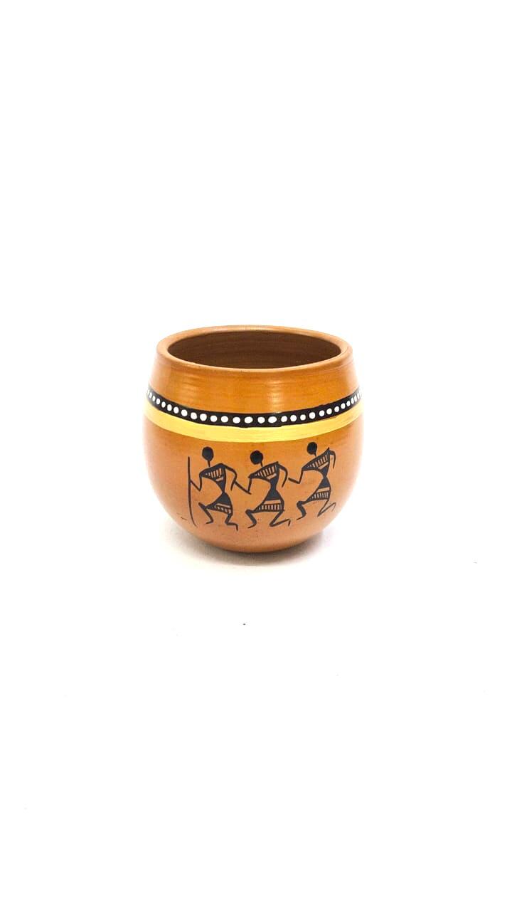 Earthen Kulhads Reusable Terracotta Warli Painted Best Finished Tamrapatra
