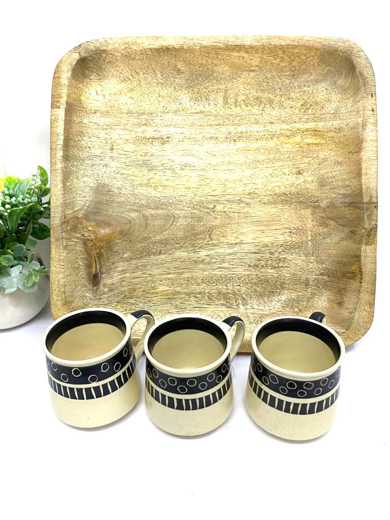 New Conceptual Tray Collection Mango Wood Designer Handmade Tamrapatra