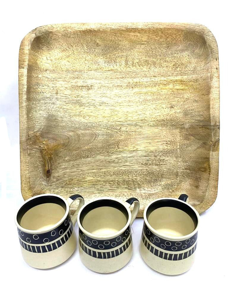New Conceptual Tray Collection Mango Wood Designer Handmade Tamrapatra