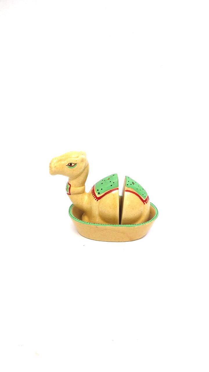Salt Pepper Unique Camel Style Ceramic Utility Dinning Ware From Tamrapatra