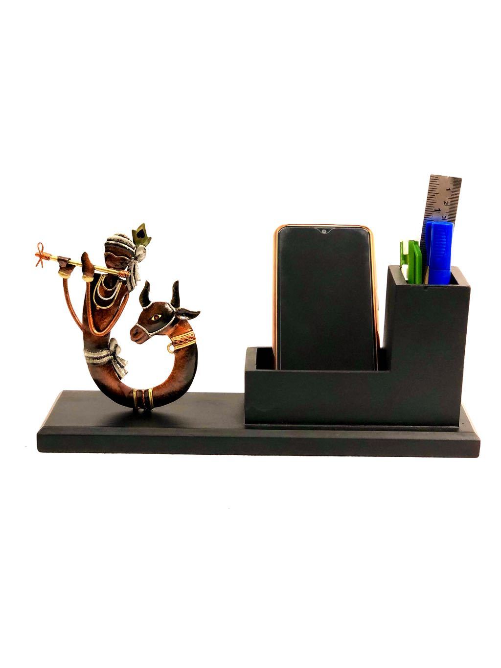 Premium Wood Finish Multi Corporate Accessories Pen Holders Tamrapatra