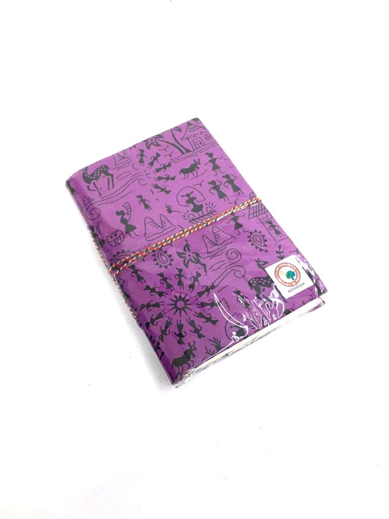 Handcrafted Recycled Paper Eco Friendly Gifts Diary Warli Art Size L Tamrapatra