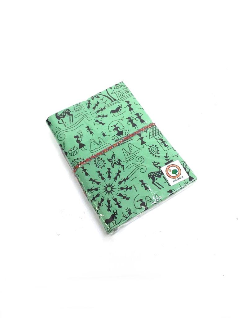 Handcrafted Recycled Paper Eco Friendly Gifts Diary Warli Art Size L Tamrapatra