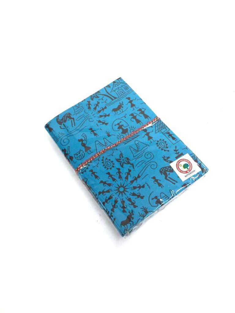 Handcrafted Recycled Paper Eco Friendly Gifts Diary Warli Art Size L Tamrapatra