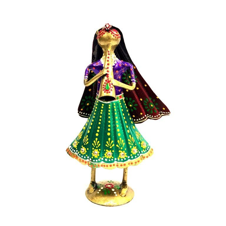 Standing Lady Playing Various Instruments Musical Theme Tamrapatra