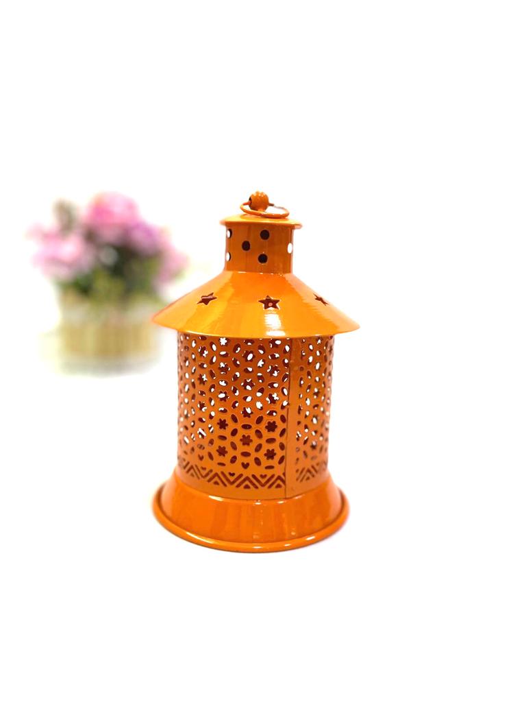 Metal Colorful Lanterns Hanging Home Décor & Handcrafted From Tamrapatra