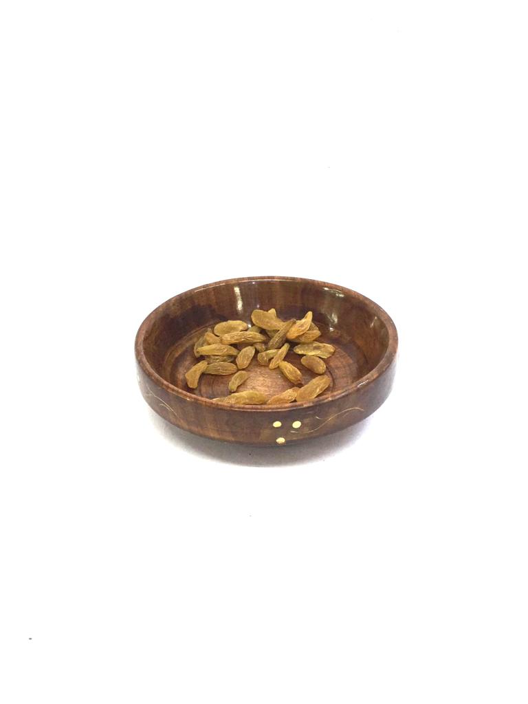 Wooden Bowl For Serving Dry Fruits Chocolates & Dry Snacks From Tamrapatra