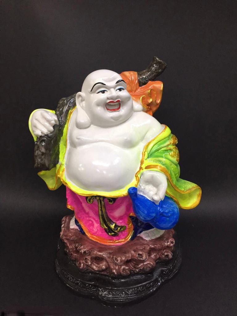 Laughing Buddha In Attractive Shades Beautiful Lucky Auspicious Tamrapatra