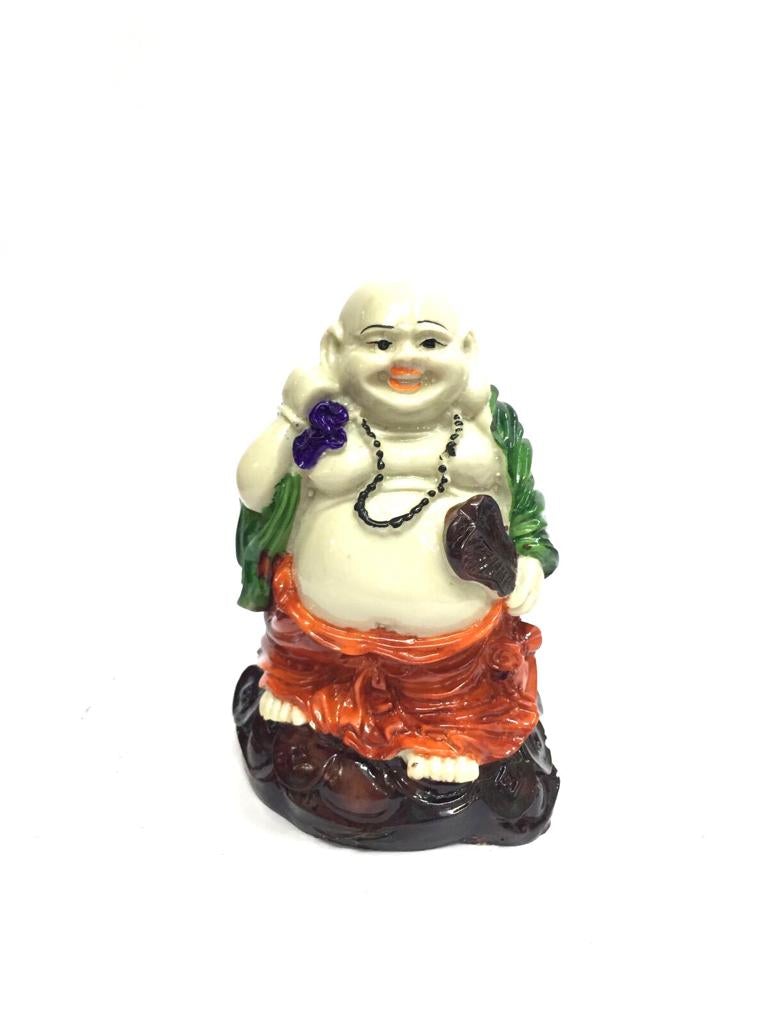 Laughing Buddha In Various Shades Lucky Range Collectible From Tamrapatra