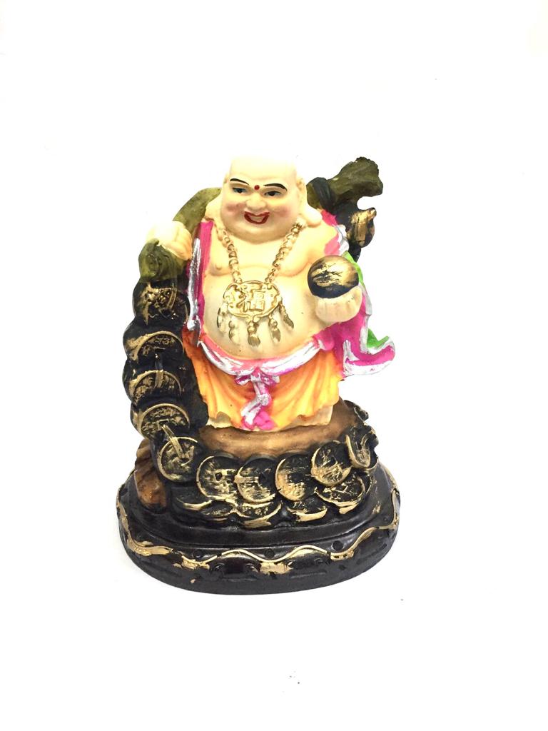 Laughing Buddha Matte Finish Multicolor Shades Lucky Gifts From Tamrapatra