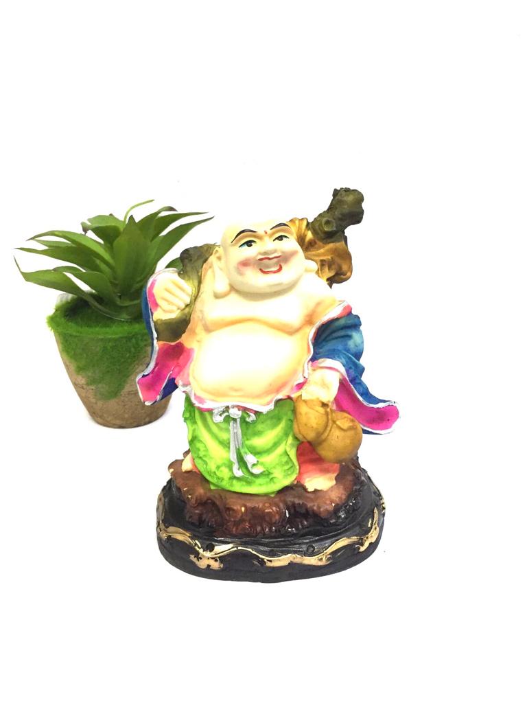 Laughing Buddha Matte Finish Multicolor Shades Lucky Gifts From Tamrapatra