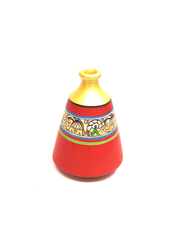 Shades Of Red Exotic Pottery Madhu Bani Different Shapes Pot New By Tamrapatra