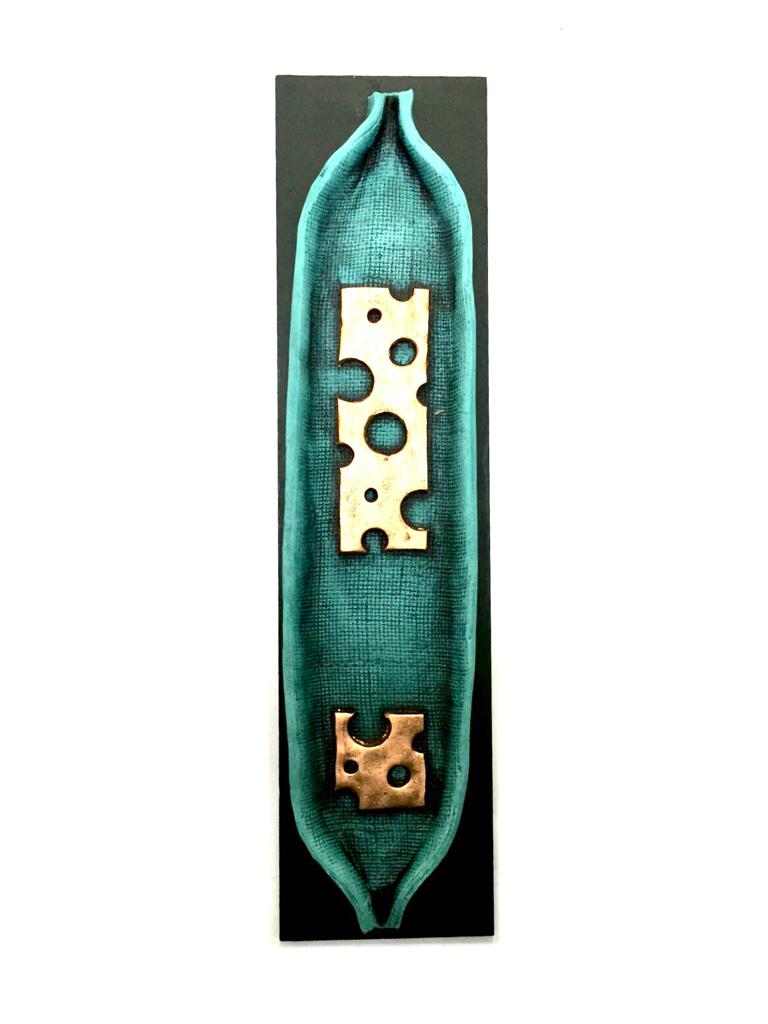 The Cheese Structure Hand Crafted From Terracotta On MDF Hanging Tamrapatra