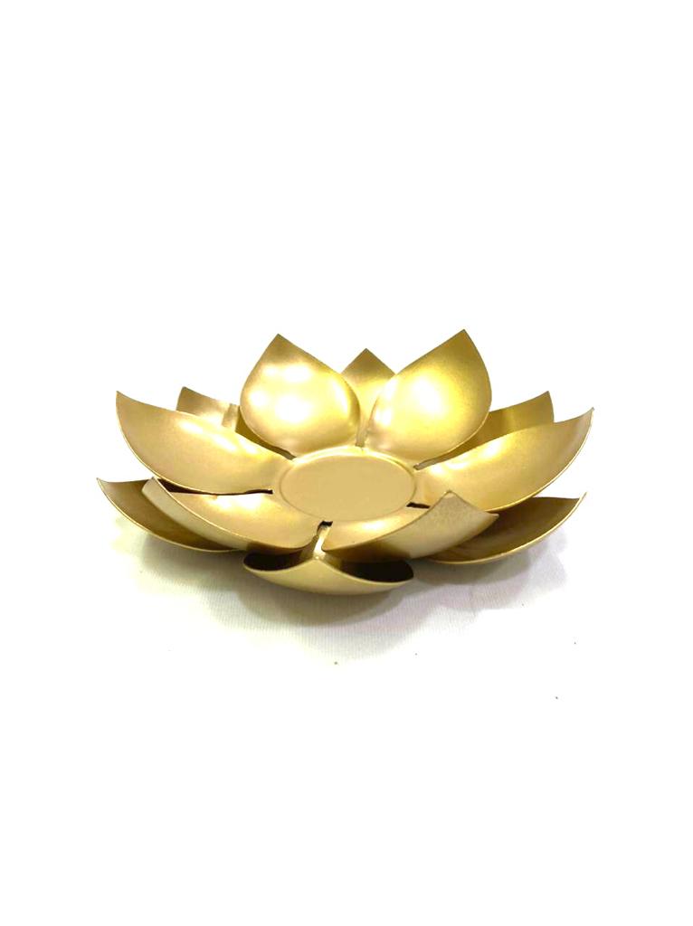 Metal Lotus Candle Holder Exclusive Gifts Decoration Exclusively At Tamrapatra