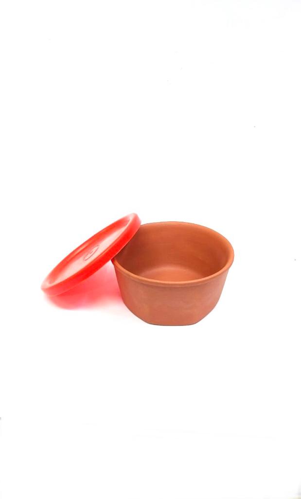 Lunch Box With Cover Unique Clay Storage Hygienic Food Solutions From Tamrapatra