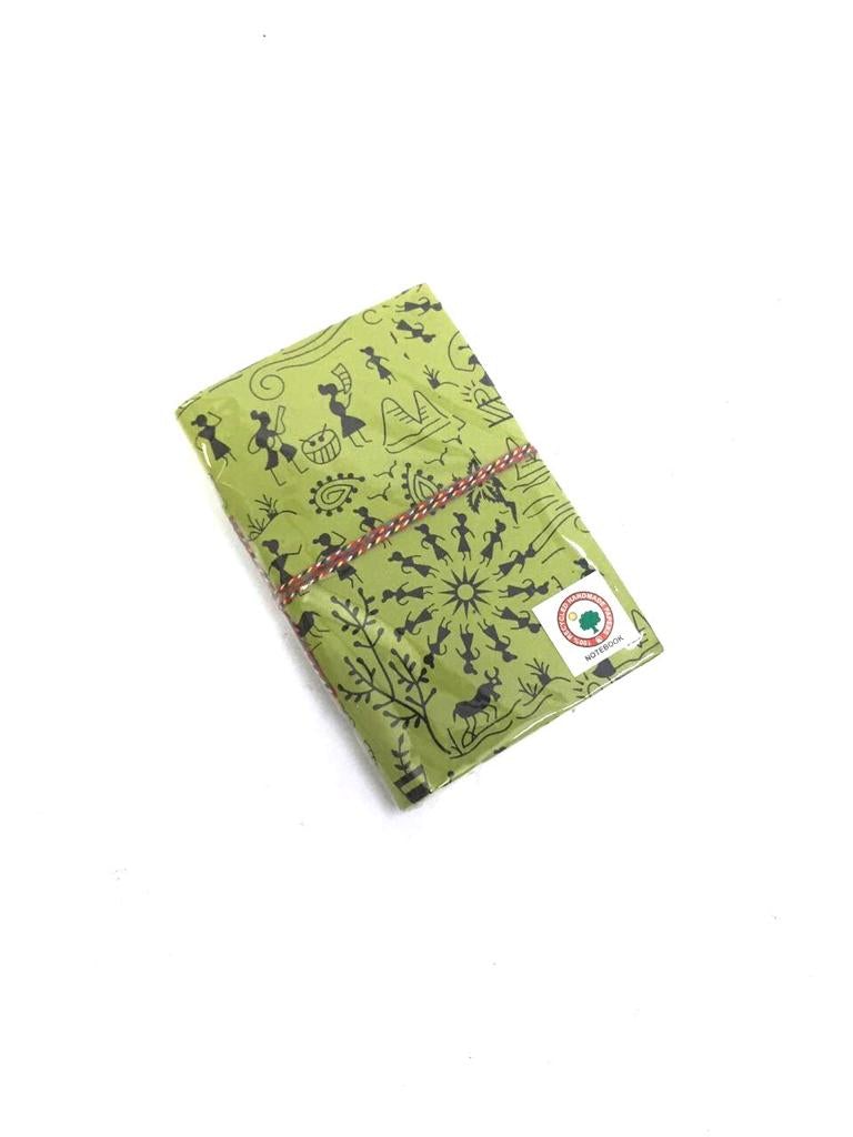 Famous Warli Printed Diary With Recycled Handmade Papers Size M Tamrapatra