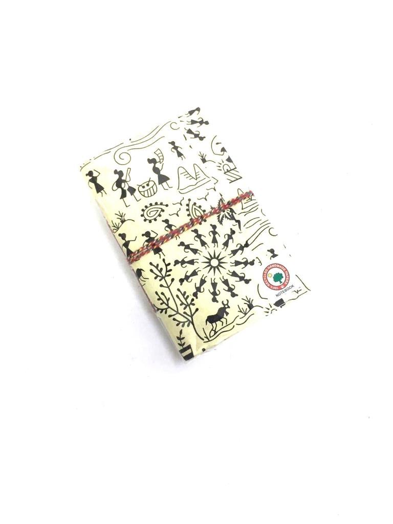 Famous Warli Printed Diary With Recycled Handmade Papers Size M Tamrapatra