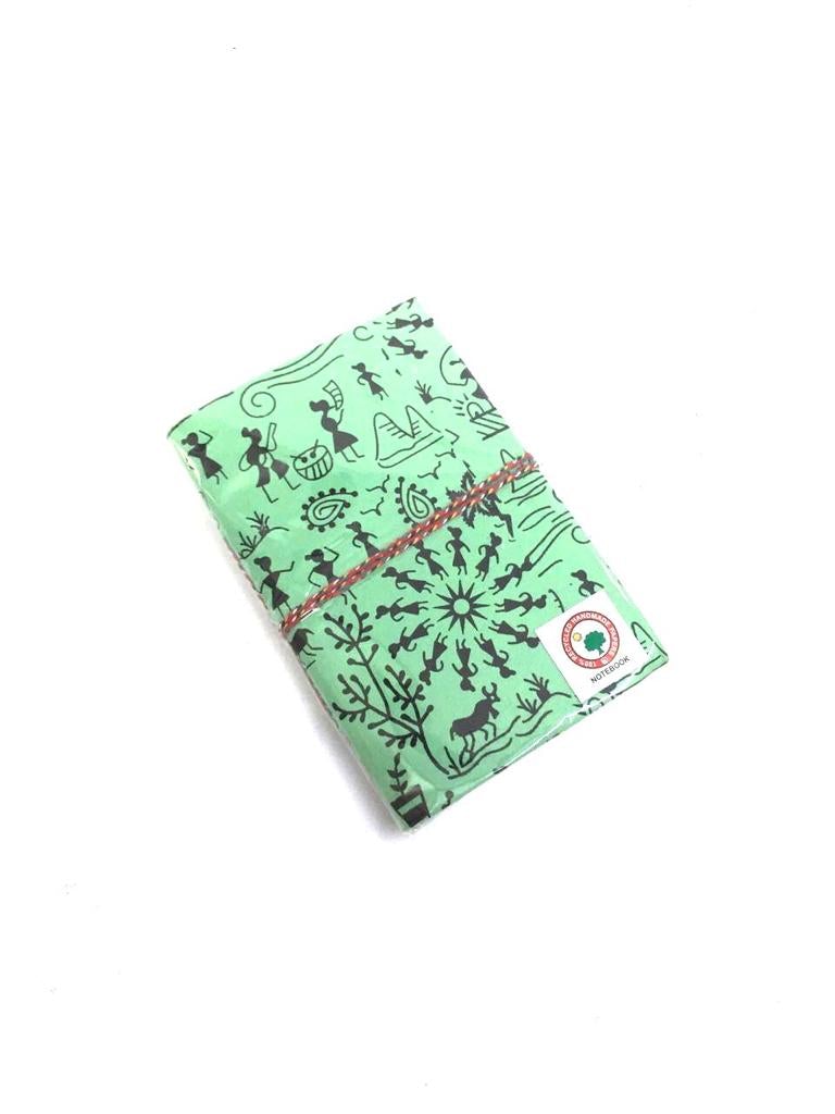 Famous Warli Printed Diary With Recycled Handmade Papers Size M Tamrapatra