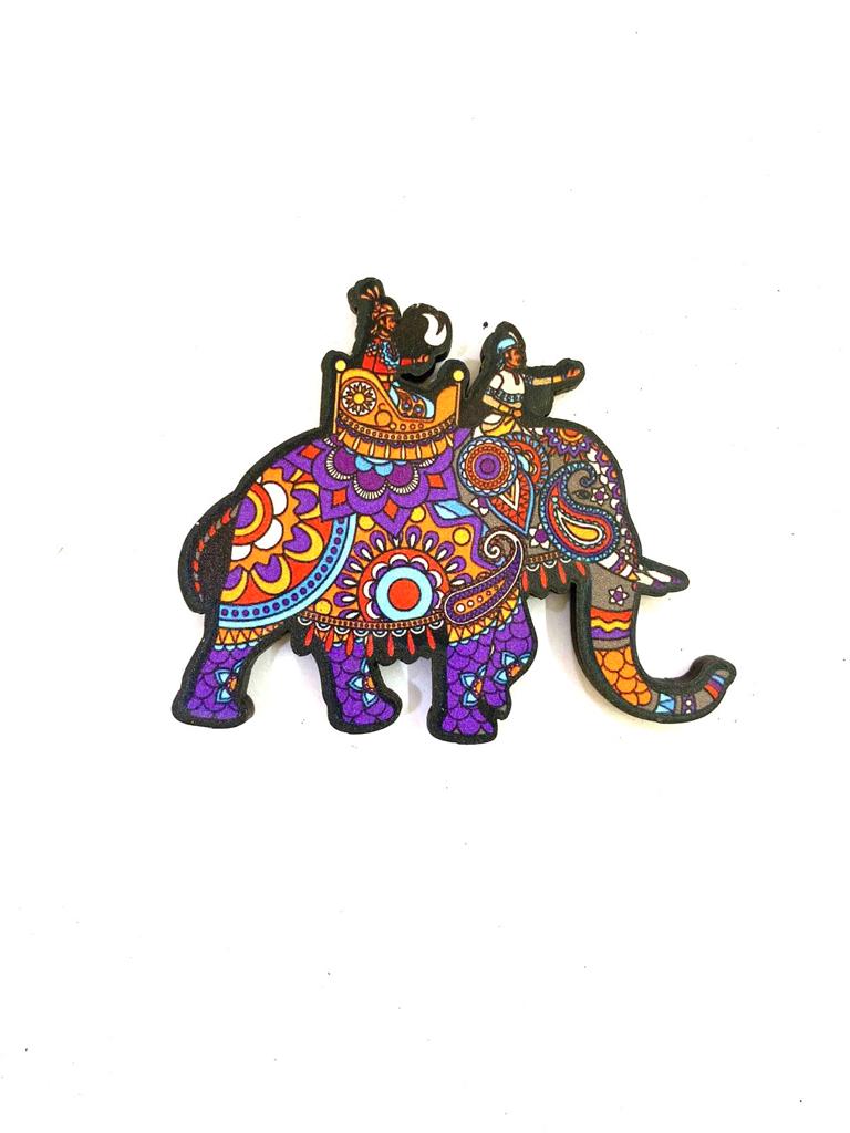 Magnets Souvenir Indian Art Designs In Various Shades Exclusive Art From Tamrapatra