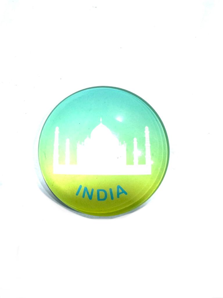 Taj Mahal Glass Magnets Fridge Souvenir Indian Craftsmanship By Tamrapatra