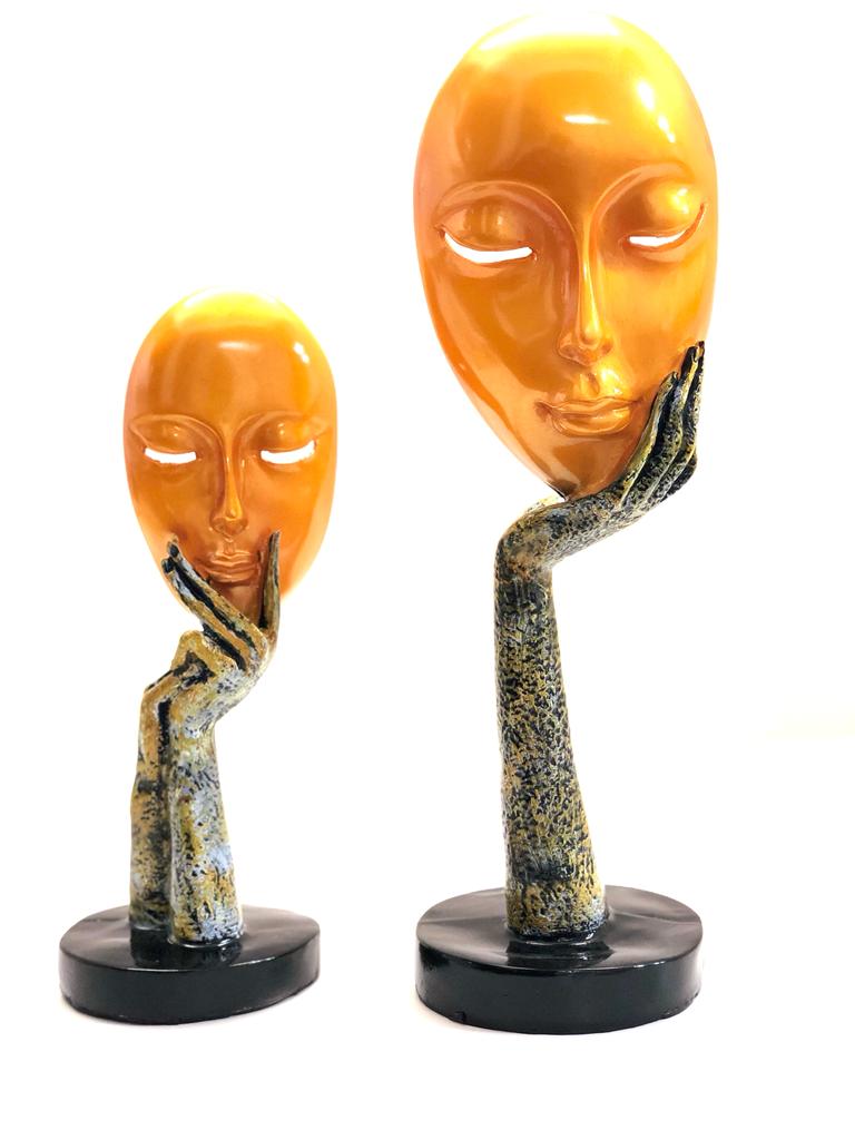 Faces Couple Masks Abstract Set Of 2 Design Your Space Stylish By Tamrapatra