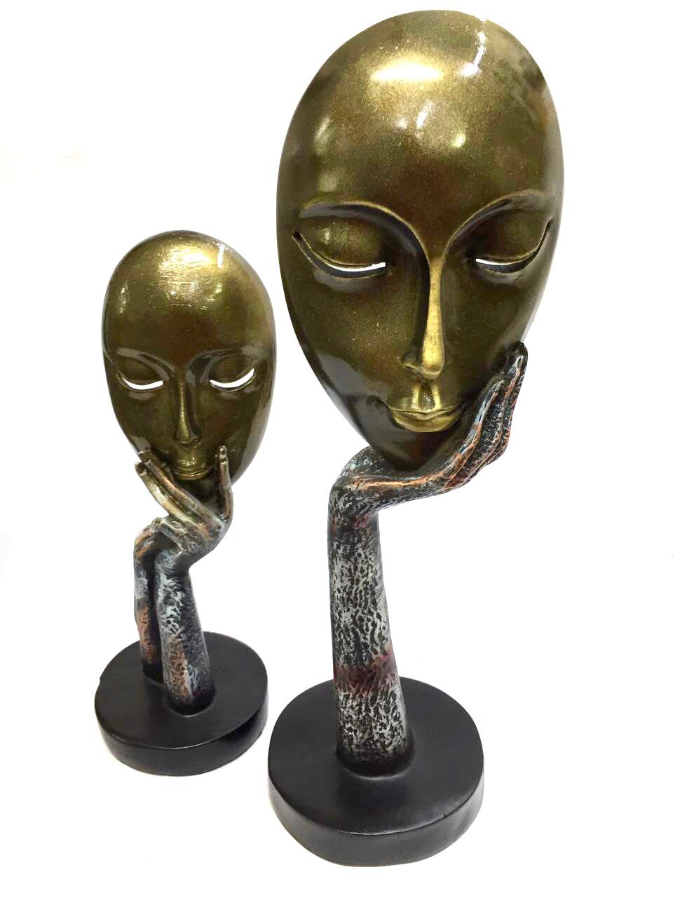 Faces Couple Masks Abstract Set Of 2 Design Your Space Stylish By Tamrapatra