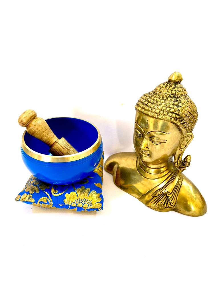 Chakra Bowl Meditation With Cushion & Stick in Attractive Box By Tamrapatra