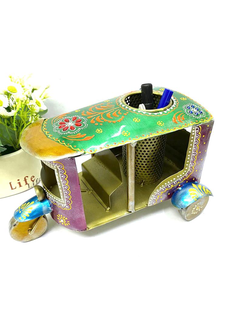 Metal Auto Pen & Utility Holder Extraordinary Creative Décor From Tamrapatra