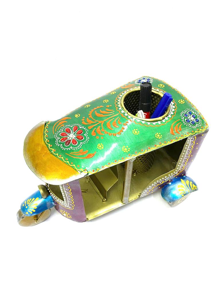 Metal Auto Pen & Utility Holder Extraordinary Creative Décor From Tamrapatra