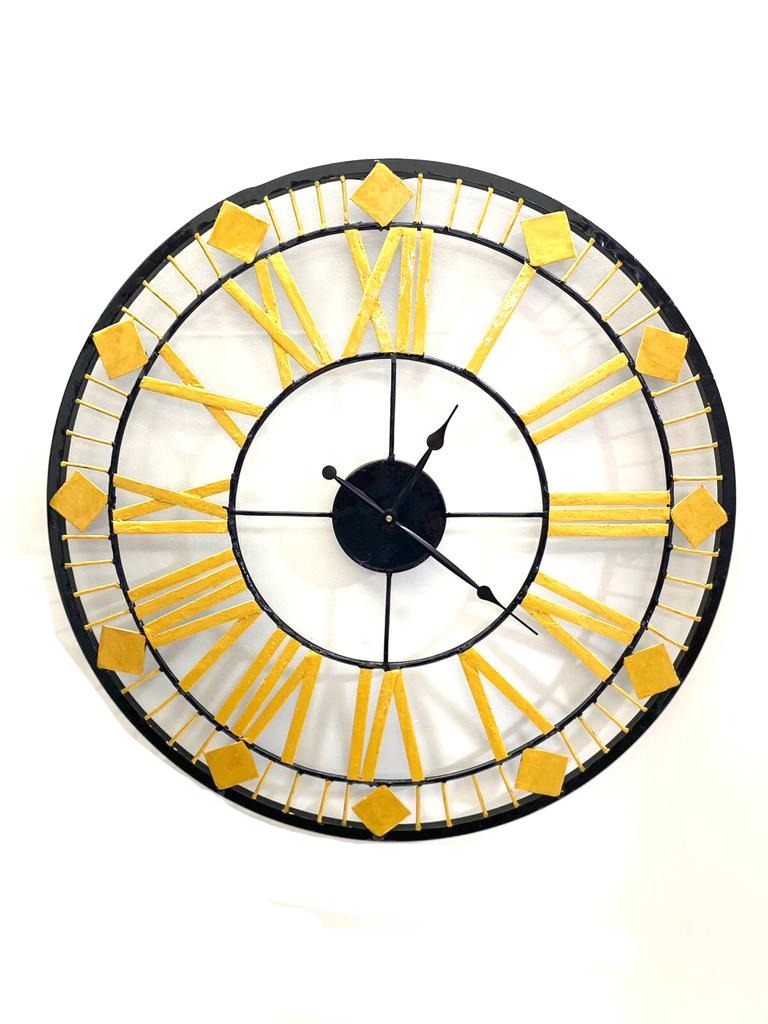 Metal Roman Dial Clock Handcrafted Attractive Stylish From Tamrapatra