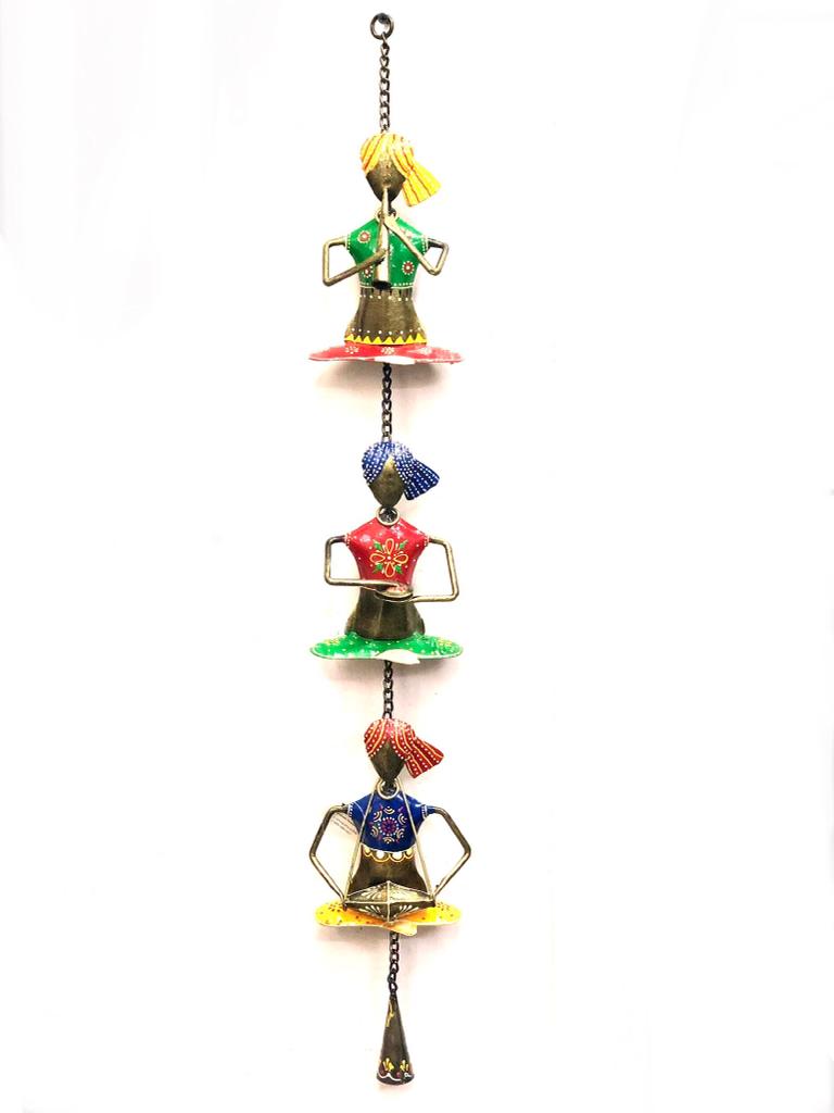 Musician Chain Metal Handcrafted Décor Unique Artwork Chime By Tamrapatra