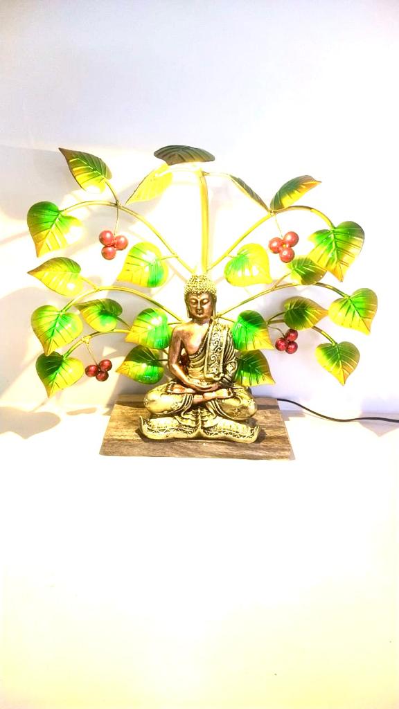 Resin Buddha Sitting Under Tree Scenic Metal Creations Available At Tamrapatra