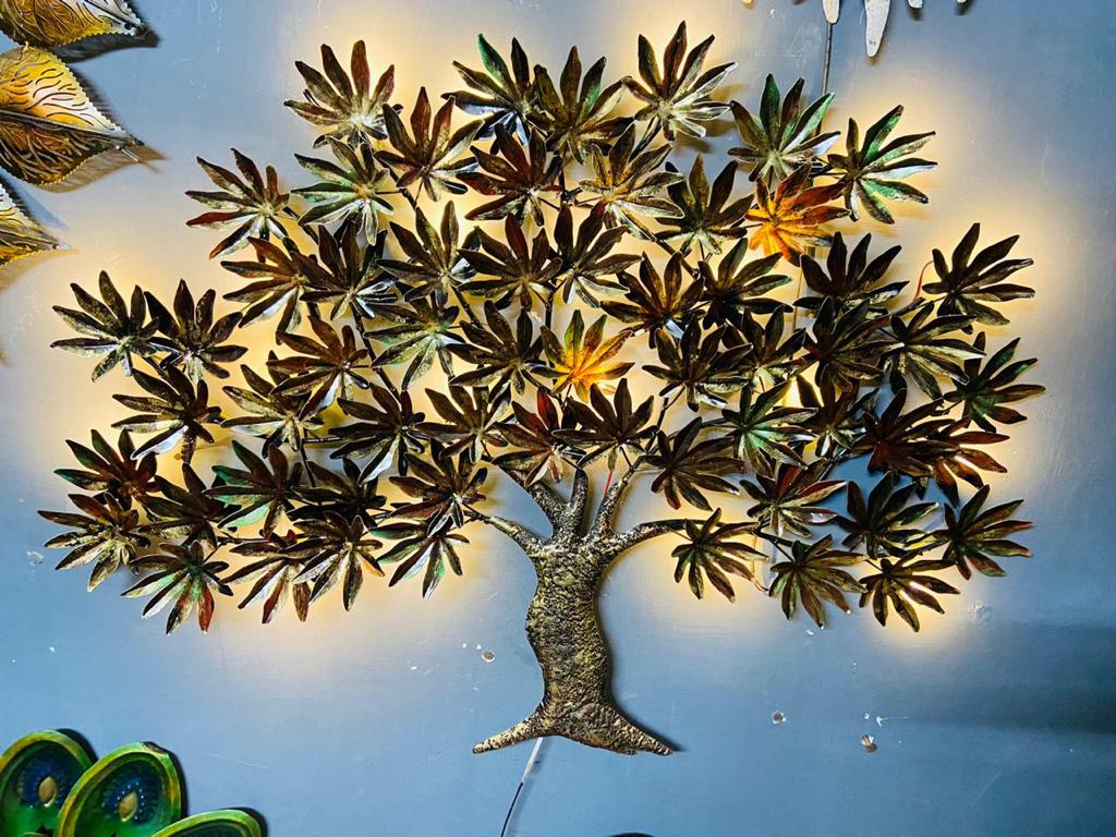 Maple Leaf Tree For Home Wall Décor Metal Crafts Background Ideas Tamrapatra