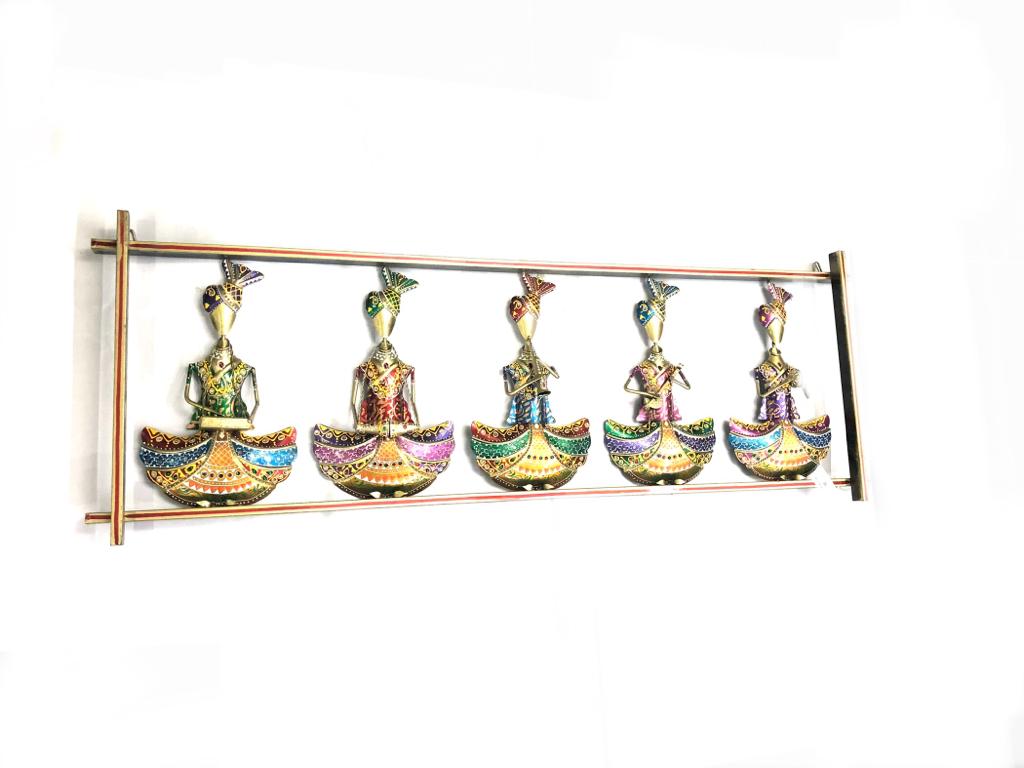 New Hand Painted Music Lovers Attraction Metal Frame Art By Tamrapatra