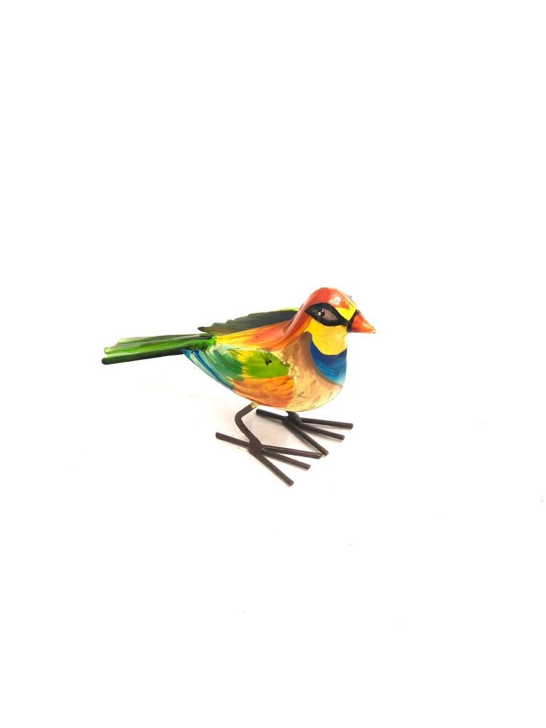 Contrasting Multicolor Metal Birds Various Styles Handicrafts Exporter Tamrapatra