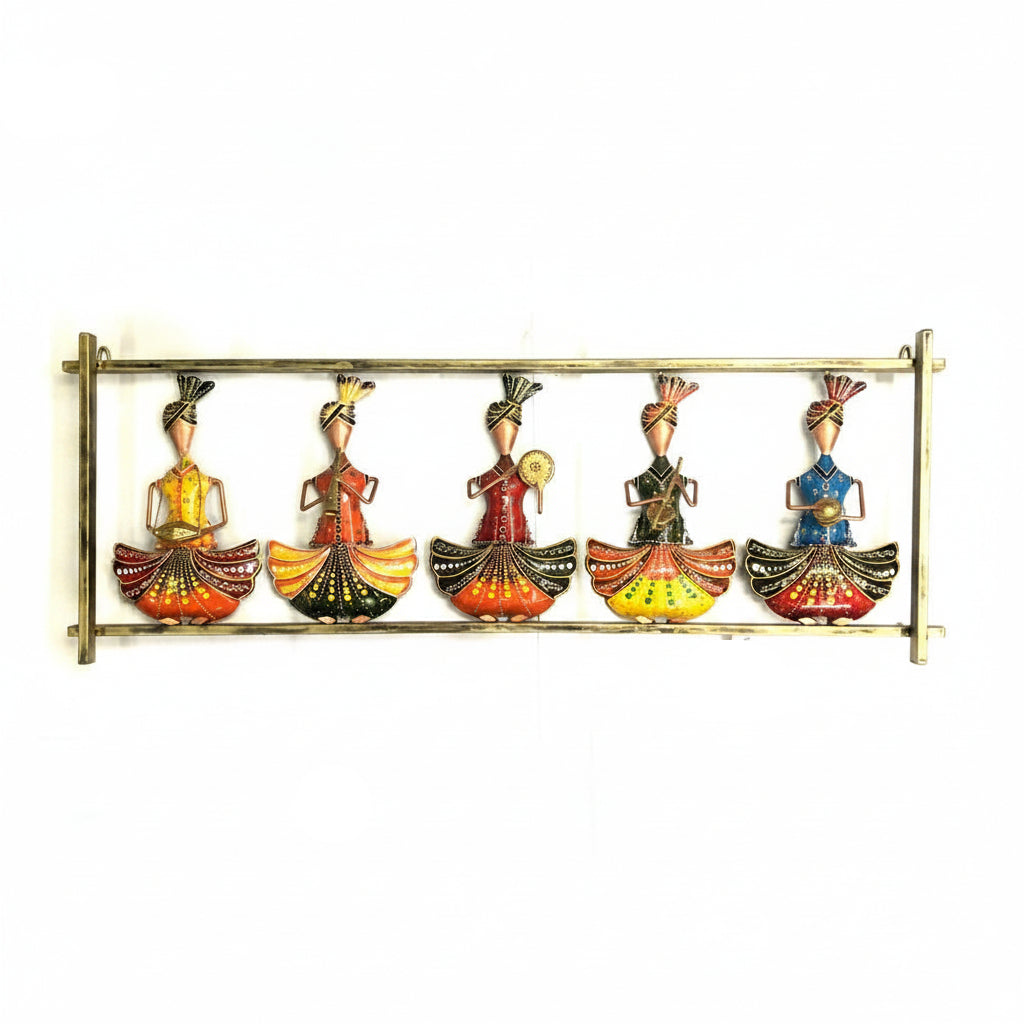 Sitting 5 Musicians Frame Decorate Your Wall Ethnic Collection By Tamrapatra - Tamrapatra