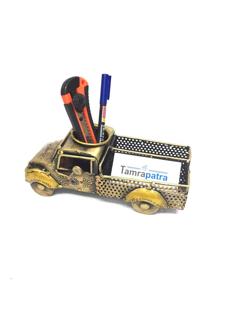Truck Metal Pen & Visiting Card Holder Utility Stand Corporate By Tamrapatra