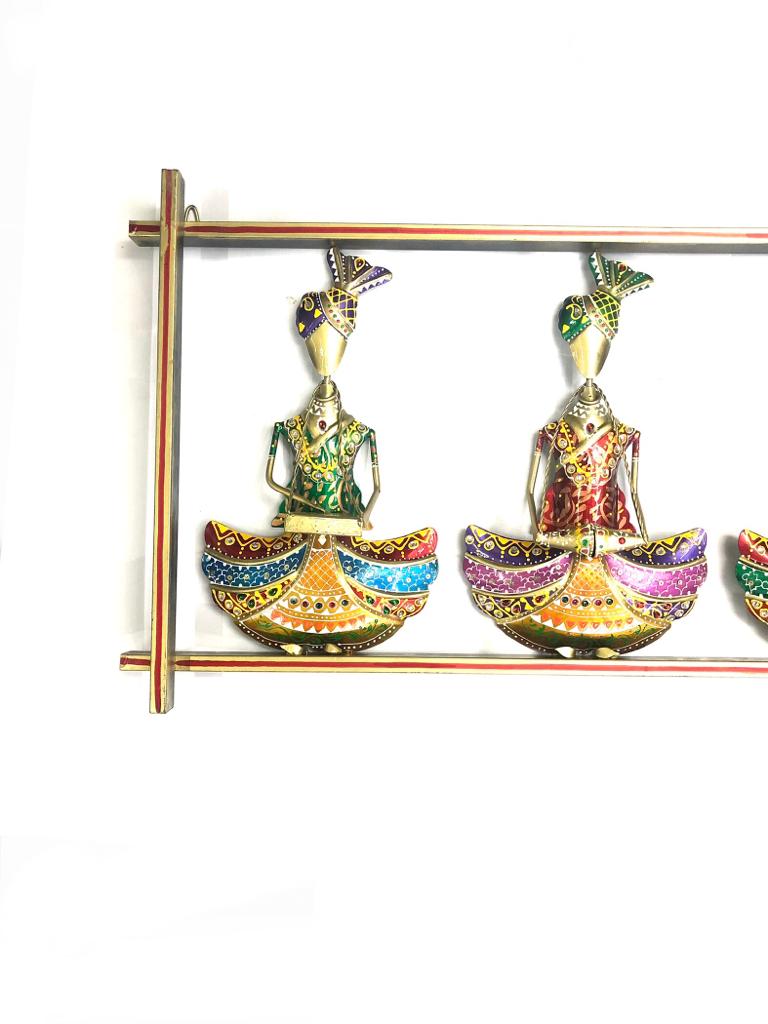 New Hand Painted Music Lovers Attraction Metal Frame Art By Tamrapatra