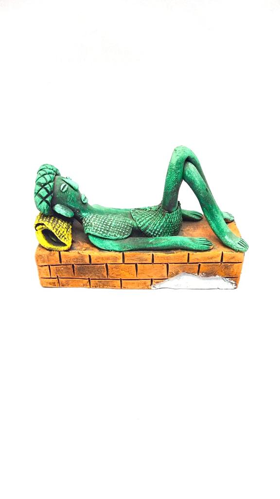 Man Sitting On A Brick Structure Best Collection Of Terracotta By Tamrapatra